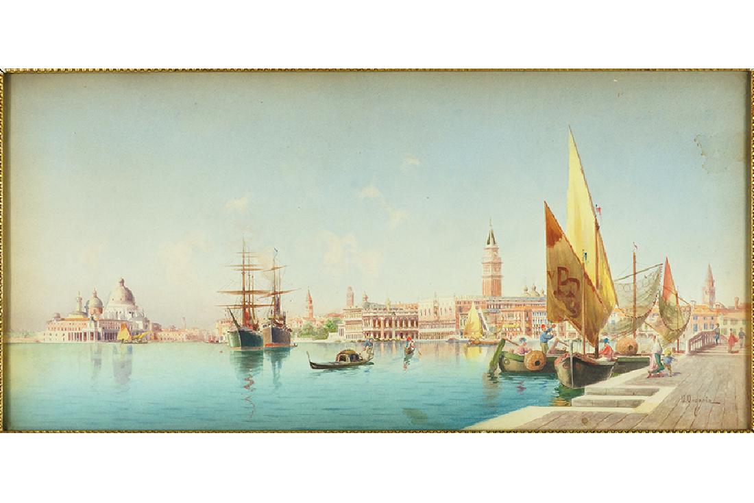 Umberto Ongania (Italian, 1860-1896) The Lagoon, (1 of 1)