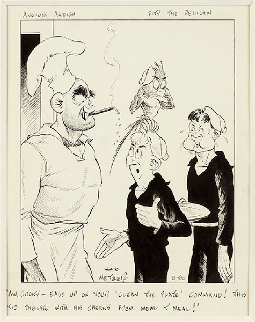 Jo Metzner (American, 20th Century) Clean the PLate. (1 of 1)