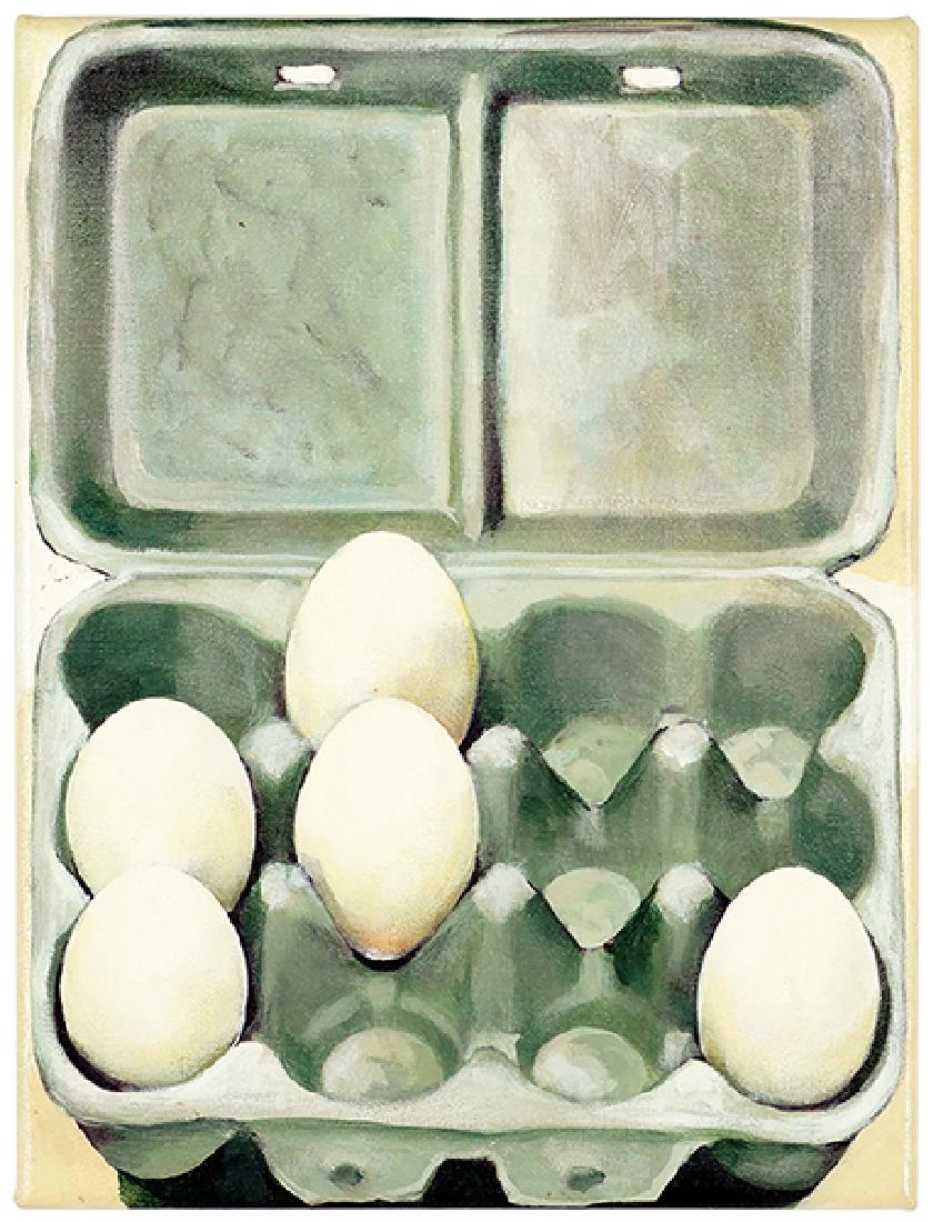 Jan Miller (American, Contemporary) A Crate of Eggs. (1 of 1)