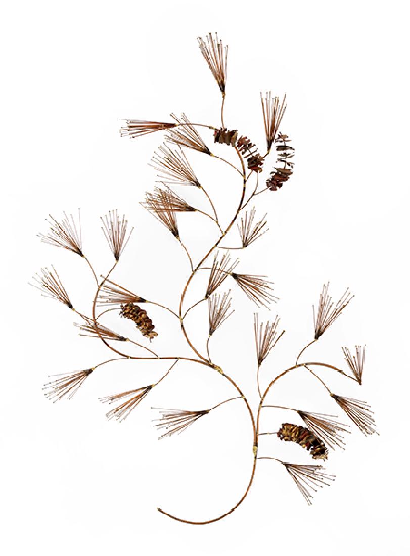 A Welded Metal Wall Mount Sculpture.: A Welded Metal Wall Mount Sculpture. Length: 58"