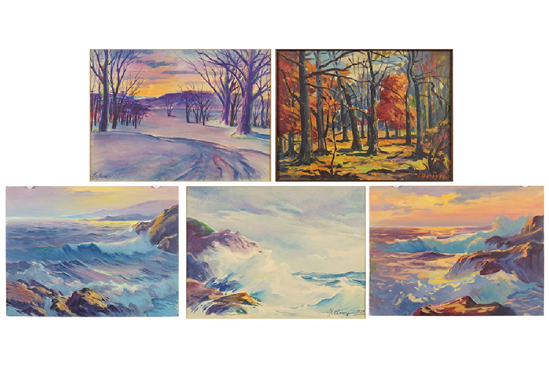 Lester Chaney (American, 1907-1998) A Collection of (1 of 5)