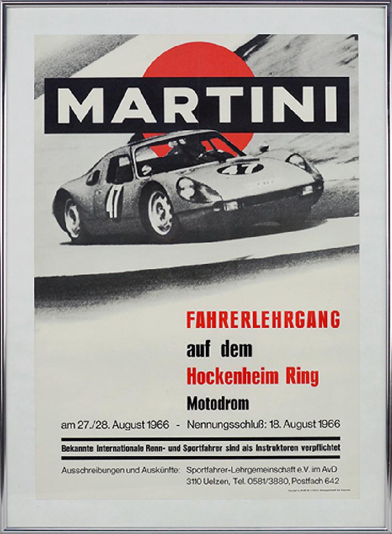 A Martini & Rossi 1966 Racing Poster. (1 of 1)
