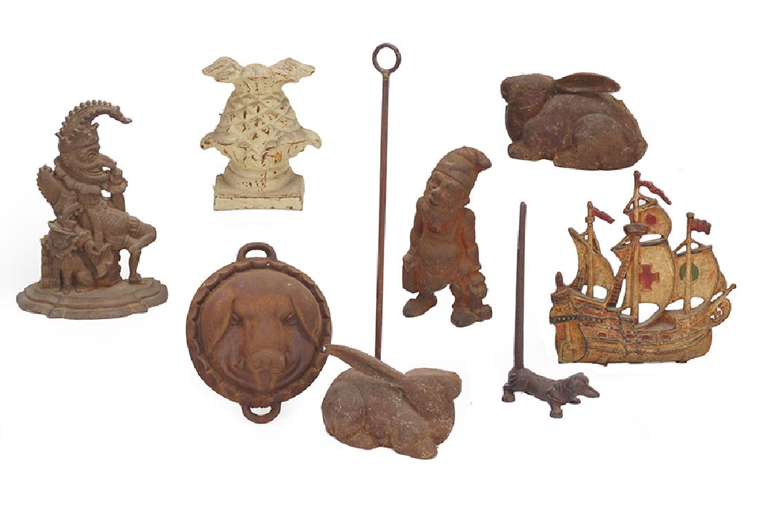 A Collection of Iron and Metal Door Stops. (1 of 1)