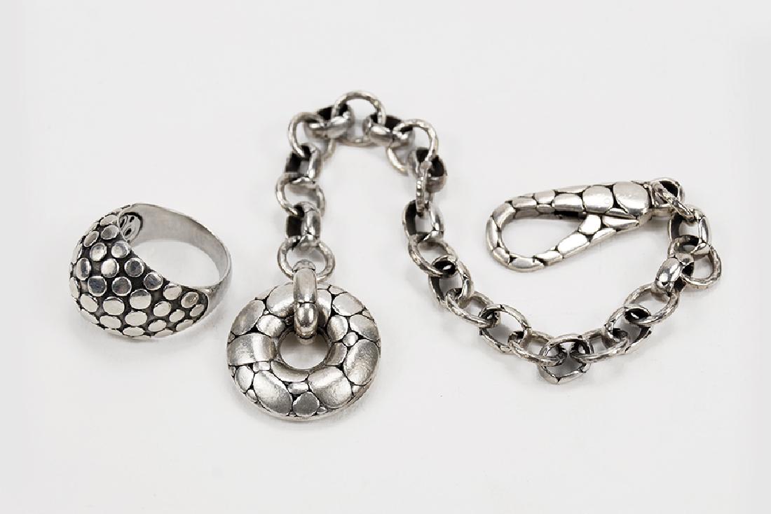 A John Hardy Sterling Silver Kali Charm Bracelet. (1 of 1)