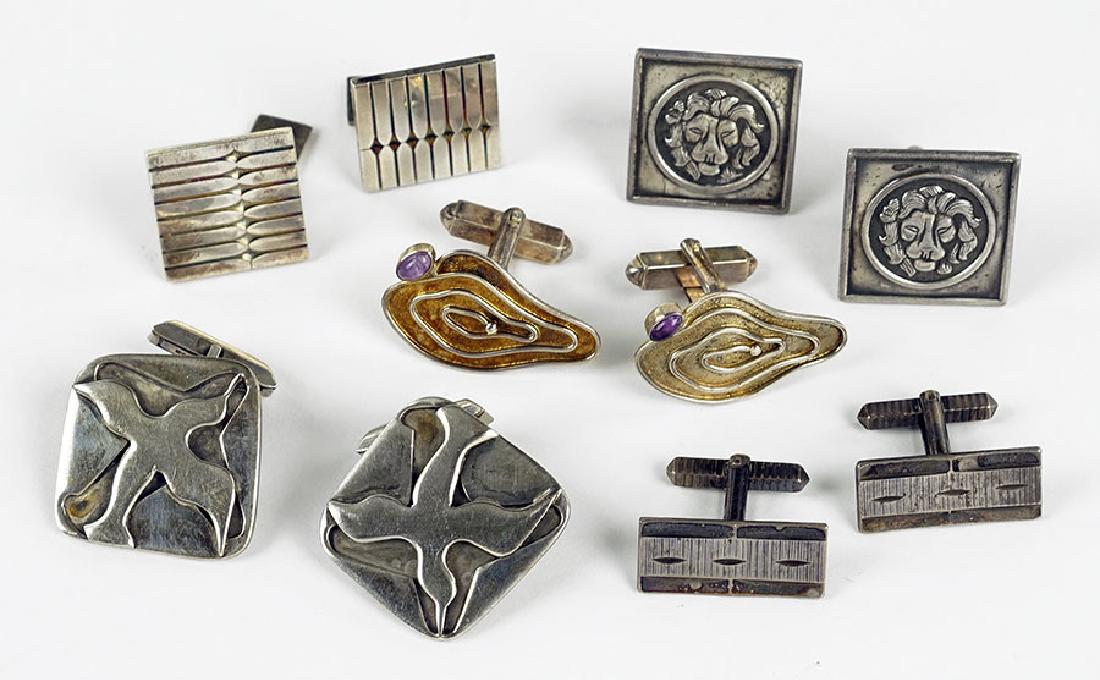 A Pair Of Elis Kauppi Sterling silver Cufflinks. (1 of 1)