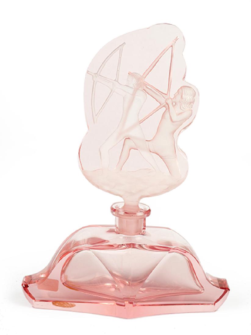 A 1930s Irice Czechoslovakian Pink Crystal Perfume (1 of 1)