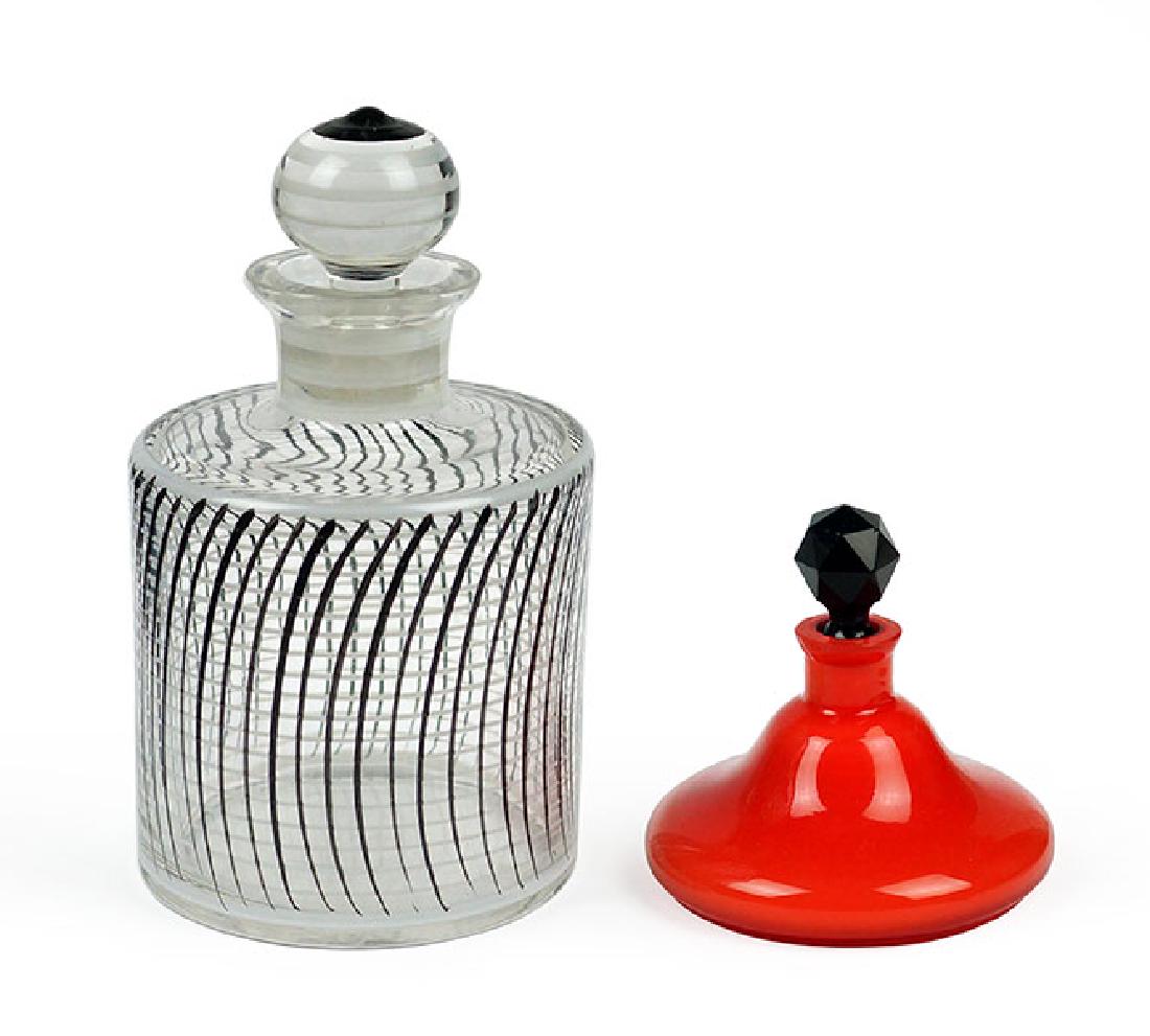 Two Czechoslovakian Crystal Perfume Bottles. (1 of 1)