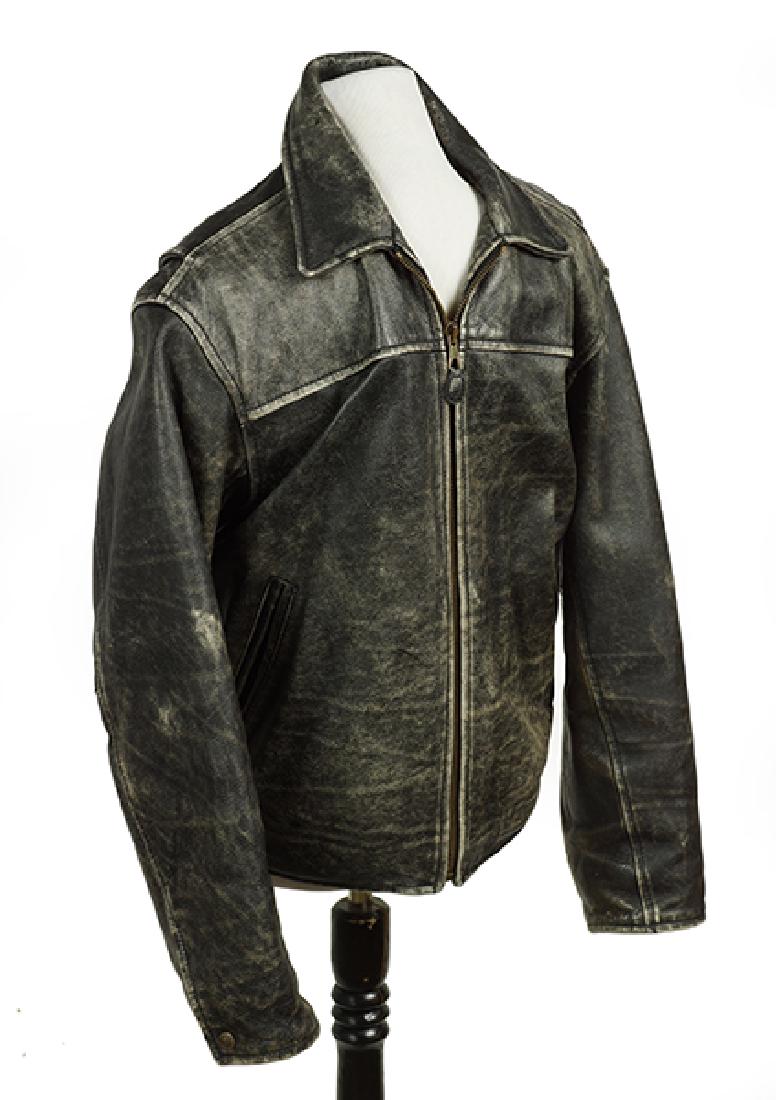 An Andrew Marc Leather Bomber Jacket. (1 of 1)