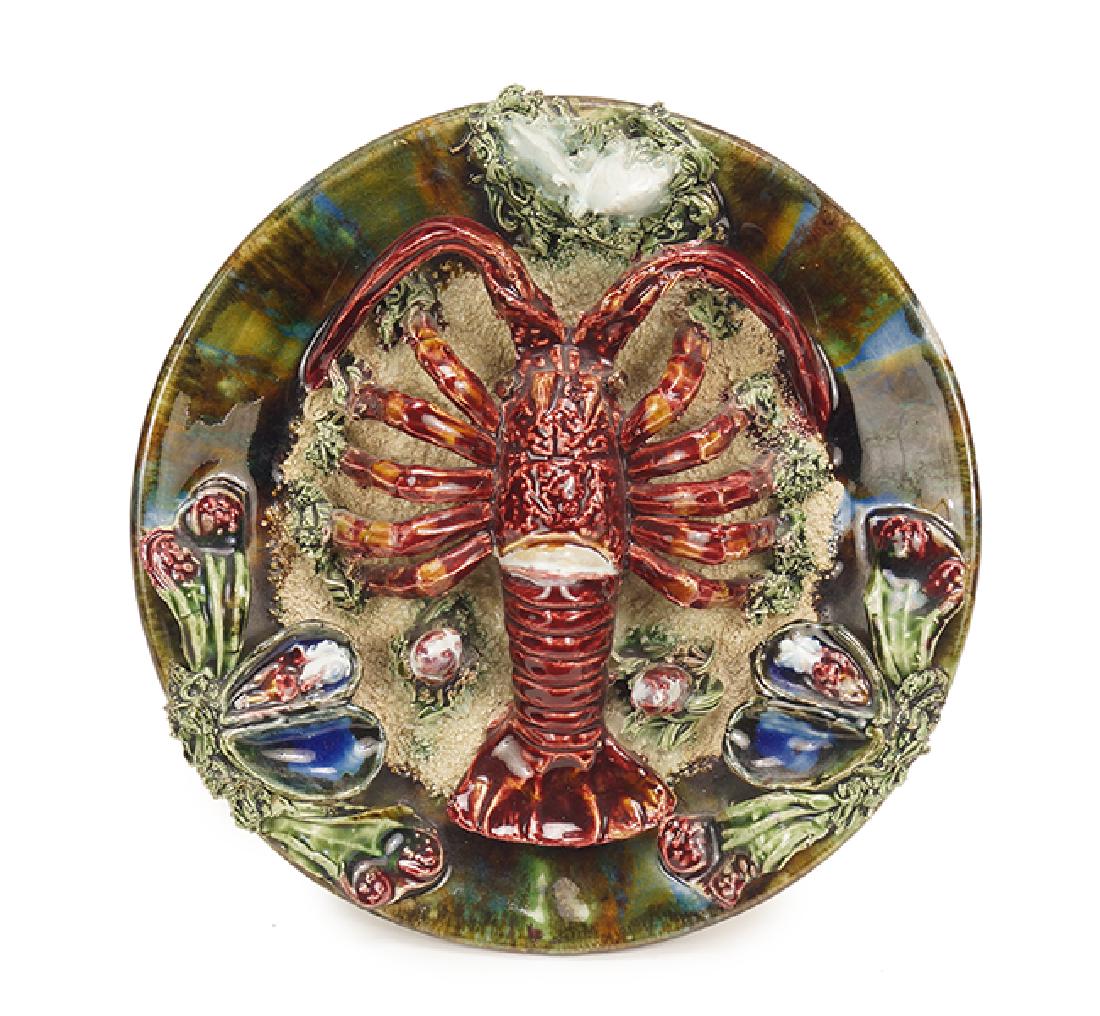 A Palissy Ware Lobster Dish. (1 of 1)