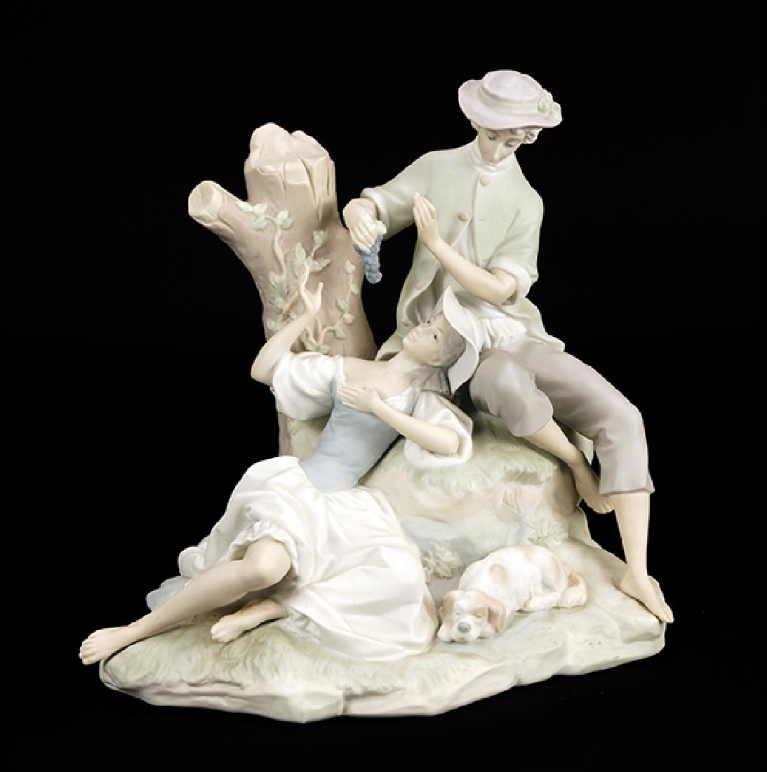A Lladro Porcelain Figure of 'Romantic Couple'. (1 of 1)