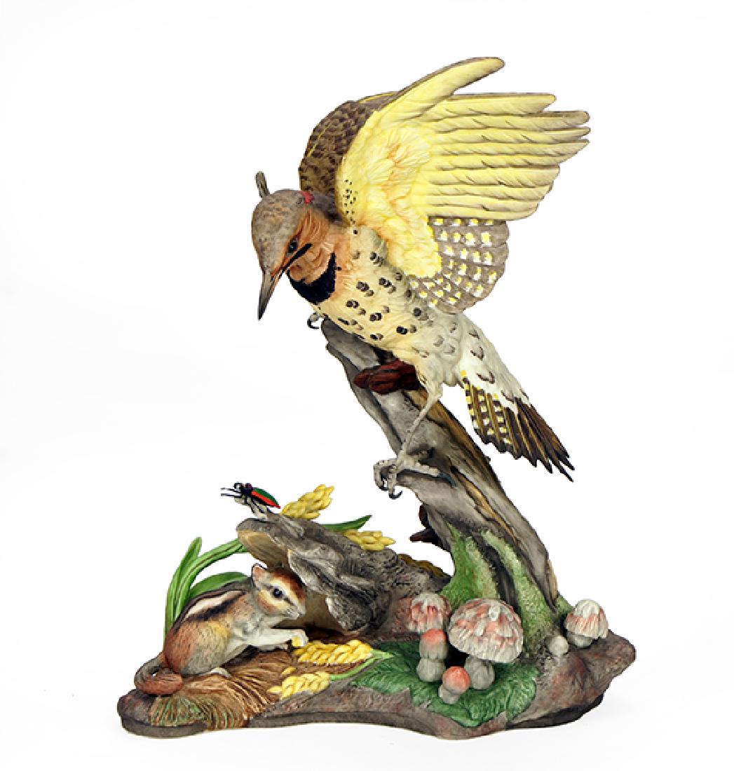 A Boehm Porcelain Figure of a Yellow Shafted Flicker. (1 of 3)