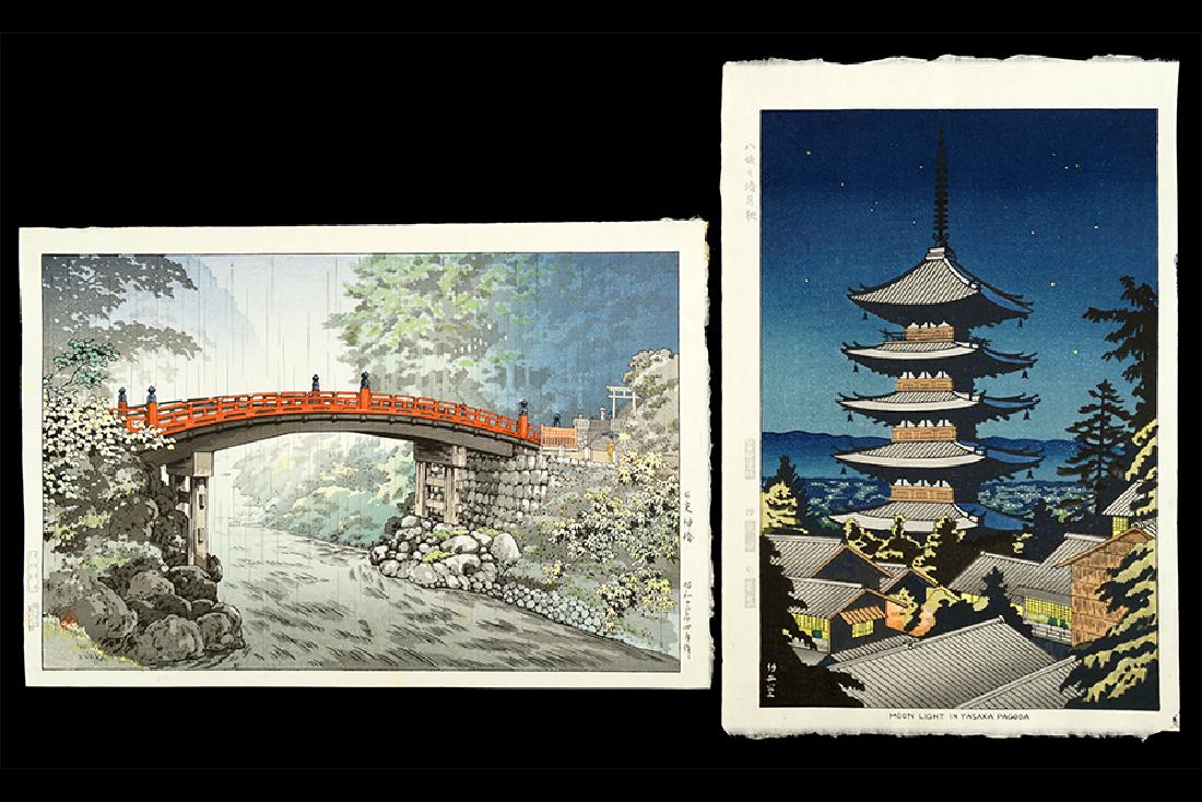 Two Japanese Woodblock Prints. (1 of 1)