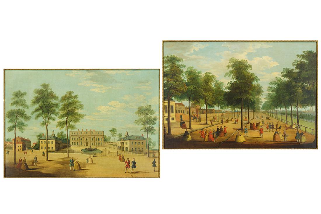 John Dean Paul (British, 1775-1852) 'The Mall' and (1 of 3)