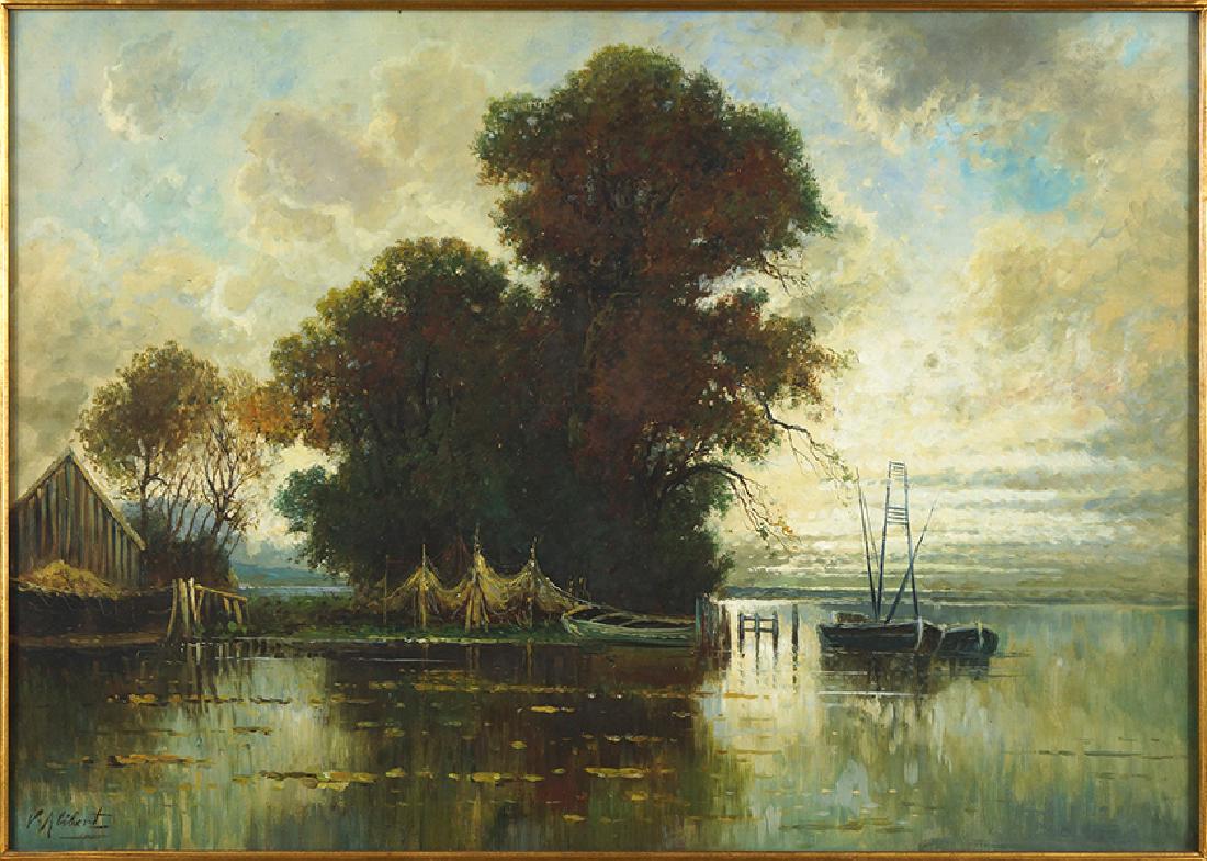 V. Alibert (French, 19th Century) Drying the Nets. (1 of 1)