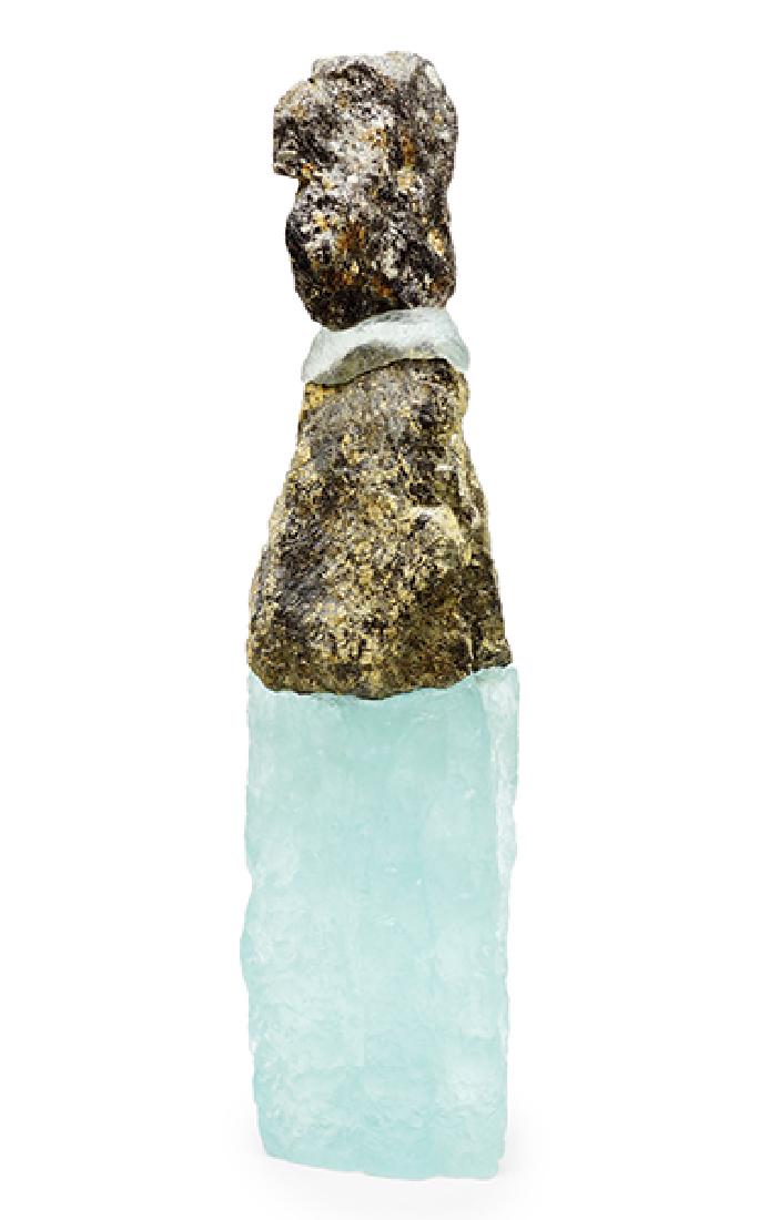 Thomas Scoon (American, B. 1961) A Sculpture.: Thomas Scoon (American, B. 1961) A Sculpture. Glass and granite sculpture Height: 17"