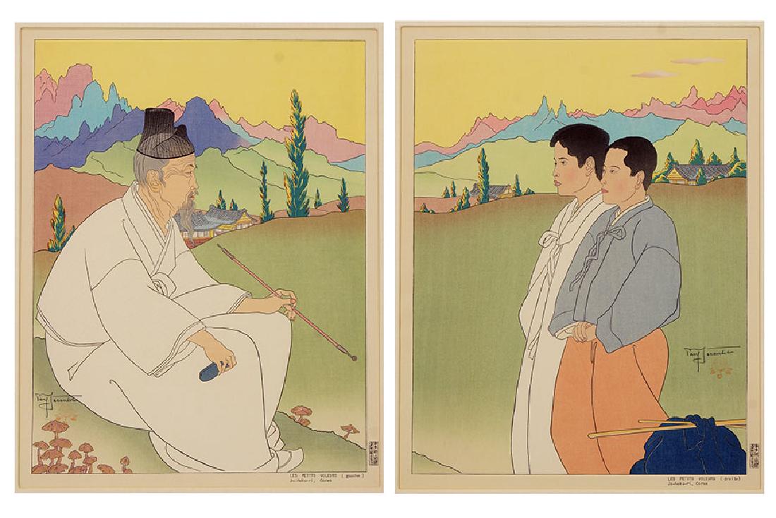 Paul Jacoulet (French/Japanese, 1896-1960) Two (1 of 11)