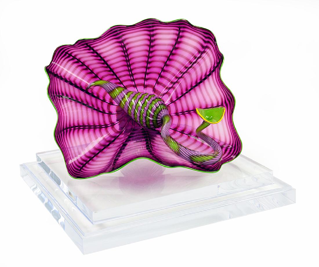 Dale Chihuly (American, B. 1941) Amethyst Persian Pair. (1 of 3)