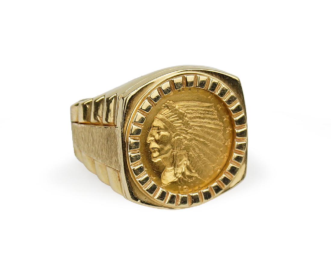 An Indian Head Coin Ring. (1 of 1)
