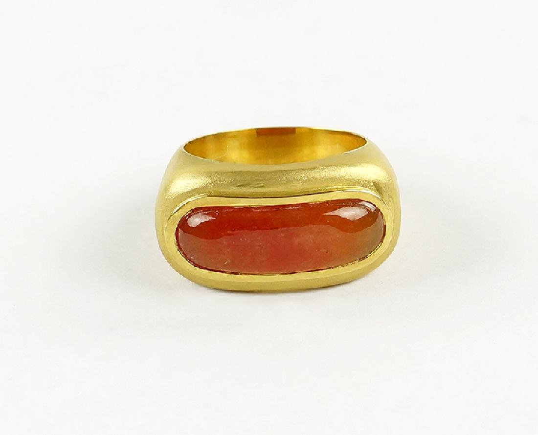 A Saddle Jade Ring. (1 of 1)