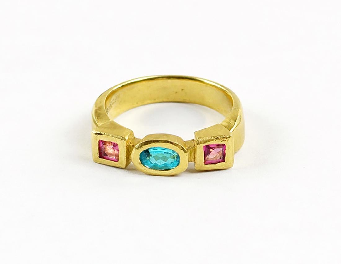 A Blue Zircon Ring. (1 of 1)