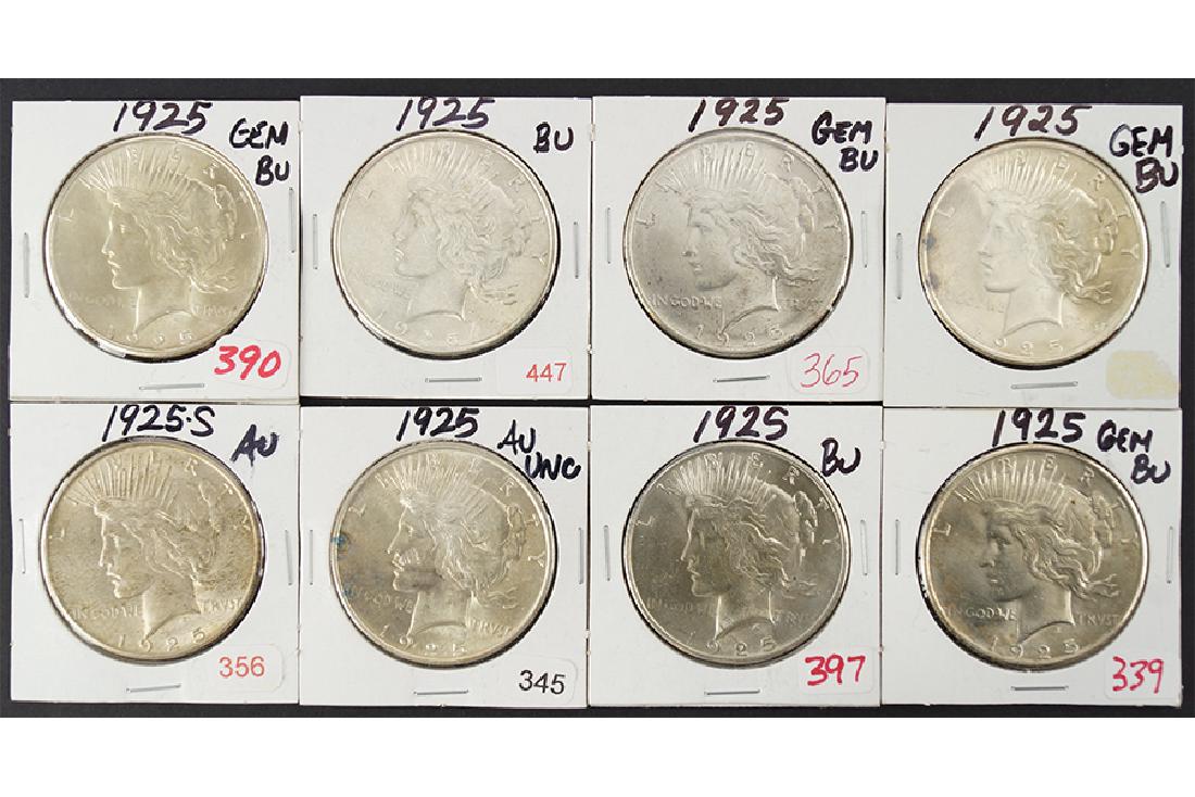 Group of Silver Peace Dollars. (1 of 1)