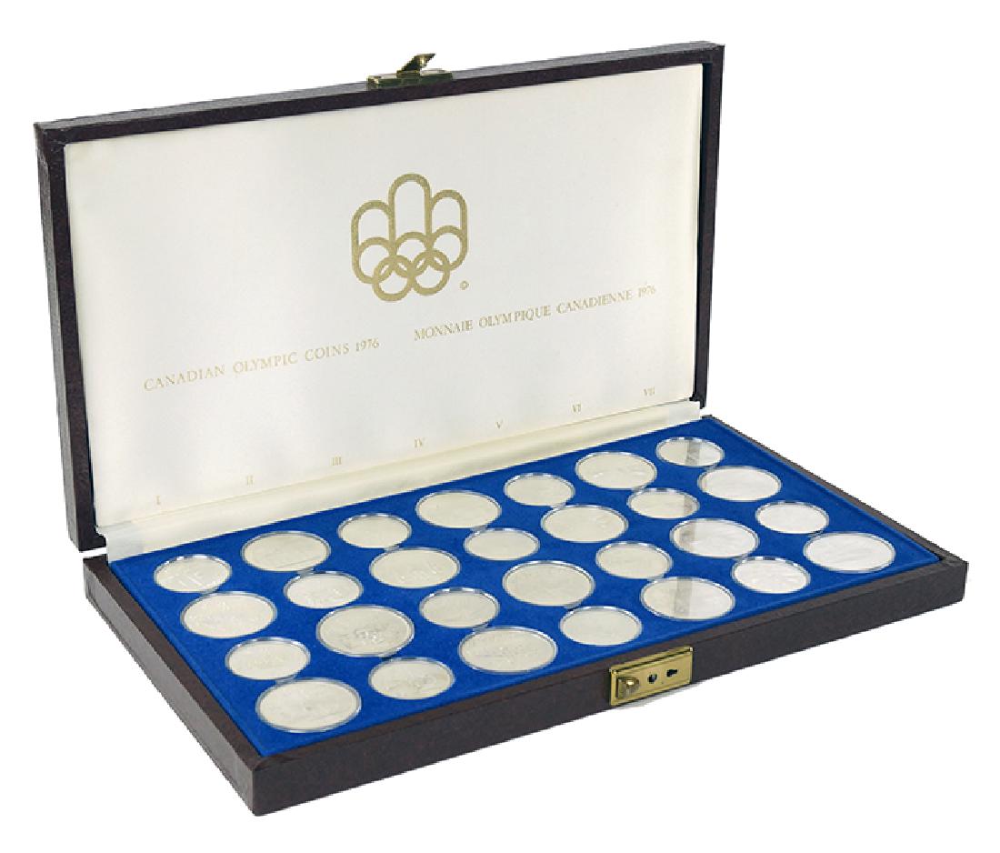 A Set of 1976 Canadian Olympic Silver Coins. (1 of 1)