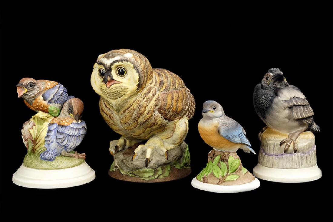 Four Boehm Porcelain Birds. (1 of 1)