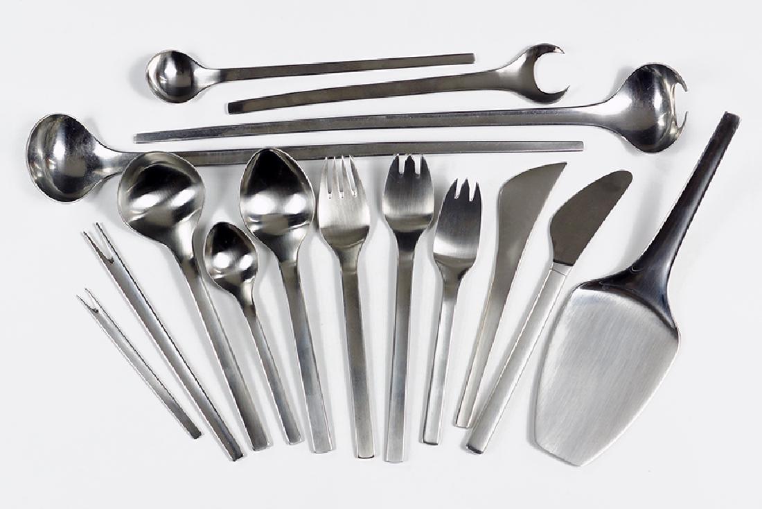 A Collection Of Georg Jensen Stainless Steel Flatware. (1 of 1)