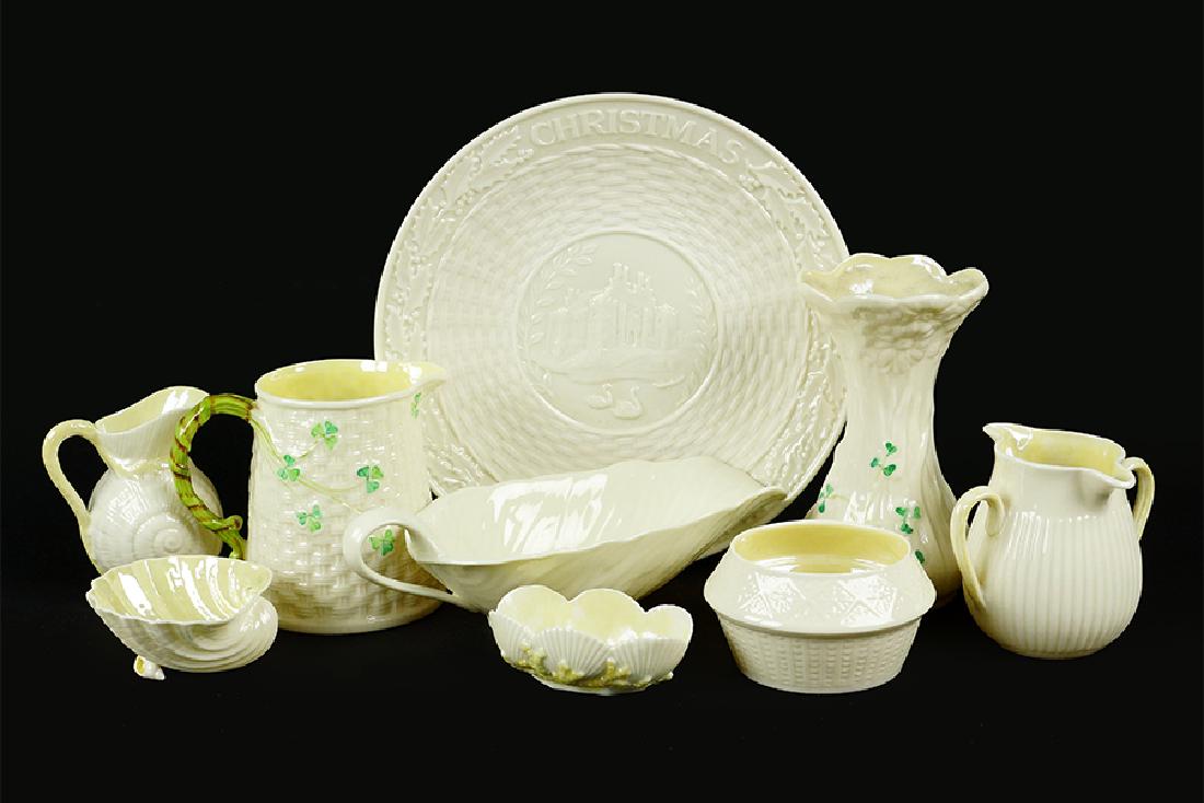 A Collection Of Belleek Porcelain.