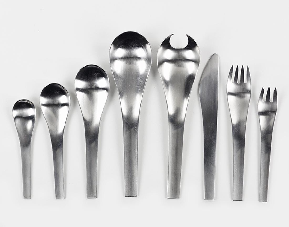 A Collection Of Georg Jensen Stainless Steel Flatware. (1 of 1)
