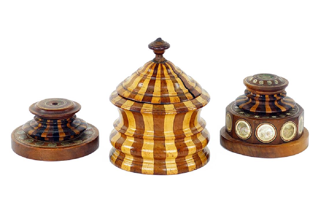 A Group Of Decorative Wood Objects. (1 of 1)