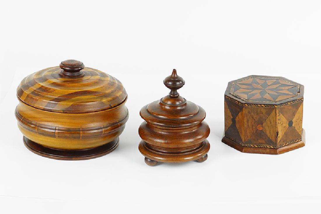 A Group Of Decorative Wood Objects. (1 of 1)
