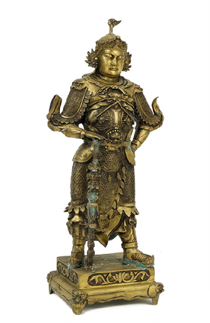 Chinese Bronze Warrior. (1 of 1)