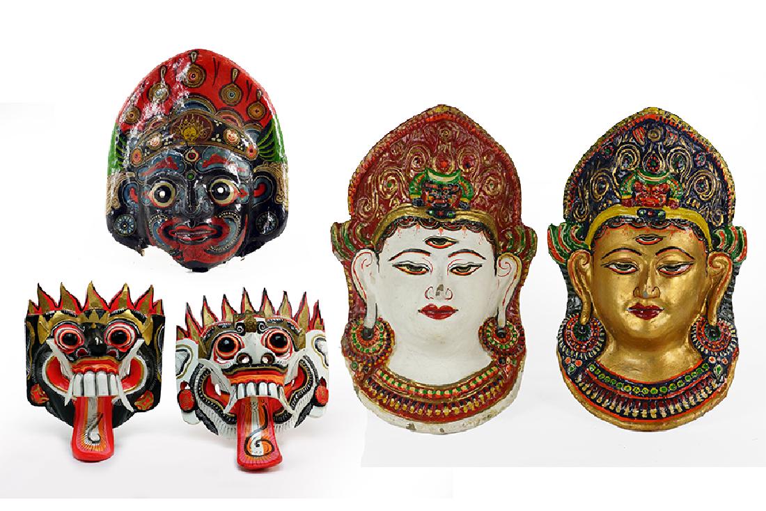 A Collection of Balinese Masks. (1 of 1)