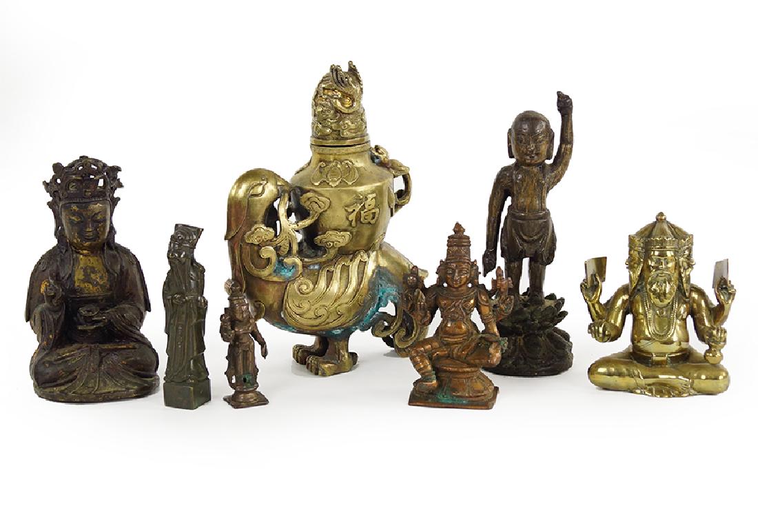 A Collection of Asian Metal Figures. (1 of 20)