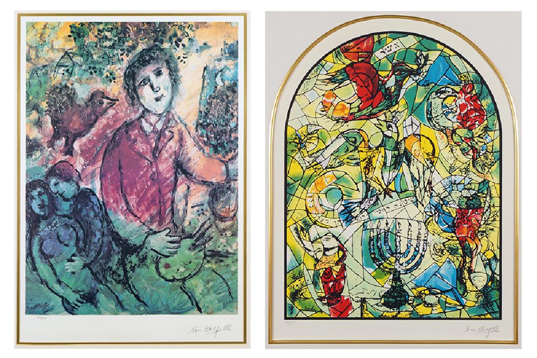 After Marc Chagall (Russian-French, 1887-1985) Two (1 of 3)