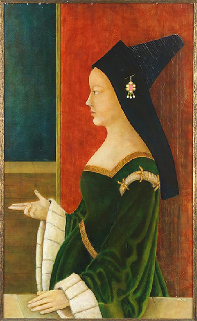 Walter (American, 20th Century) A Lady in Profile. (1 of 1)