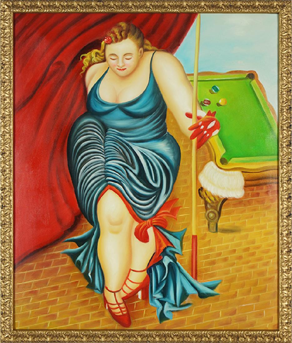 Artist Unknown (American, Contemporary) Pool Player. (1 of 1)