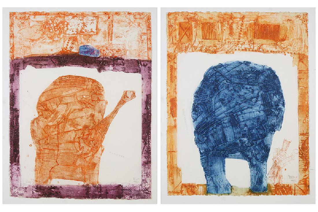 Artist Unknown (Contemporary) Two Works. (1 of 1)