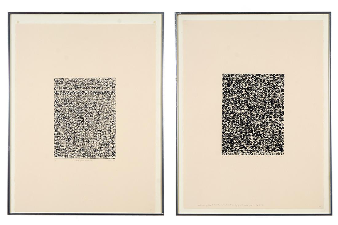 Harry Bouras (American, 1931-1990) Two Charts from a (1 of 1)