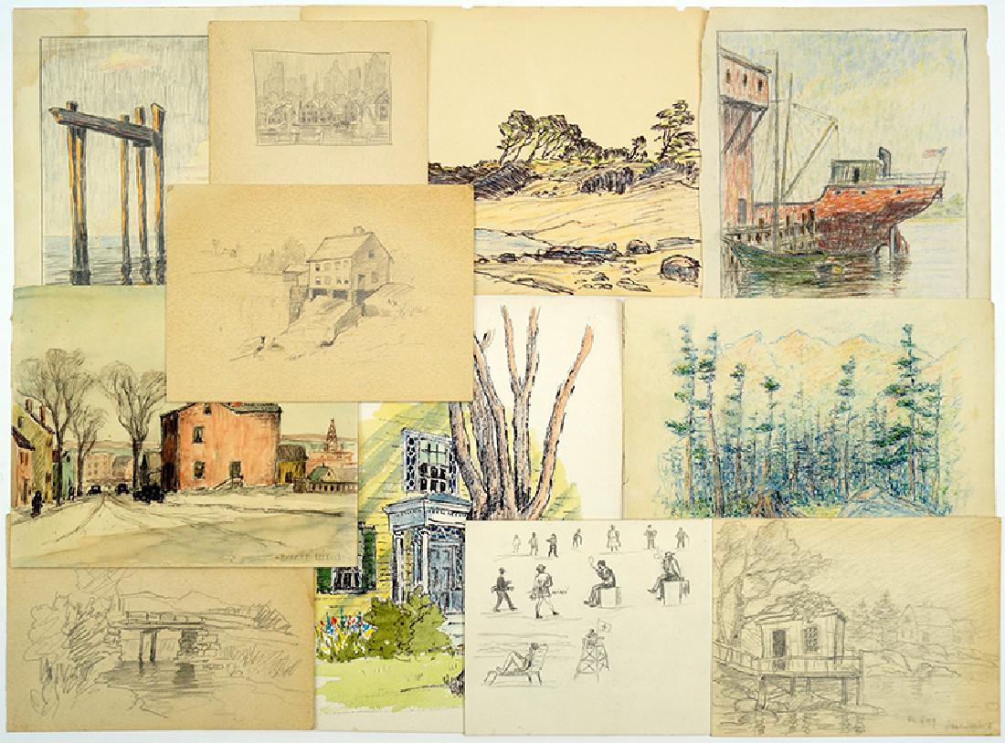 Rupert Lovejoy (American, 1885-1975) Eleven Works on (1 of 1)