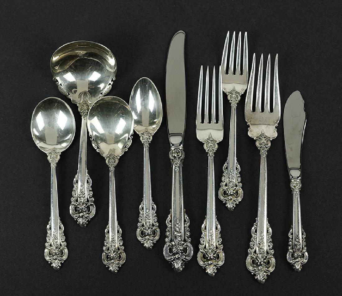 A Wallace Sterling Silver Flatware Service. (1 of 1)