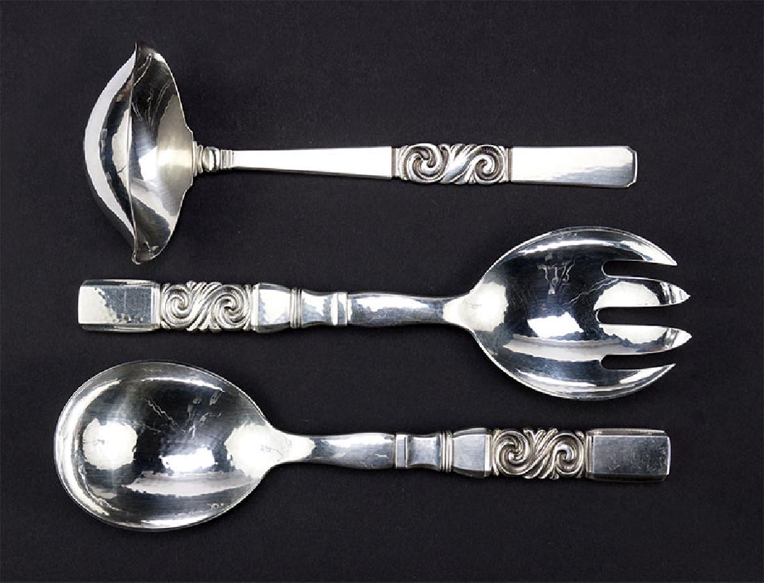 Three Georg Jensen Sterling Silver Serving PIeces. (1 of 1)