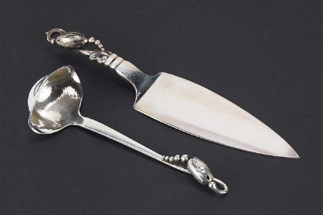 Two Georg Jensen Sterling Silver Serving Pieces. (1 of 3)