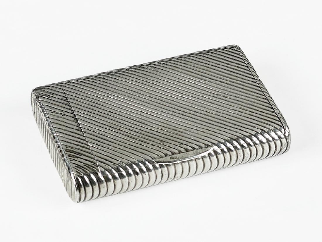 A Russian Silver Cigarette Case. (1 of 1)