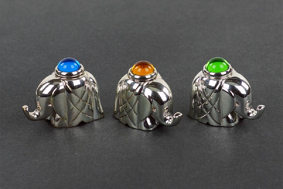 Three Christofle Elephants. (1 of 1)