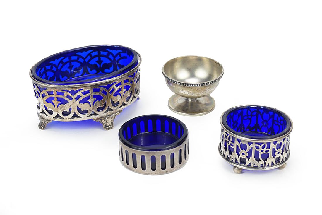 Three American Sterling Silver Salt Cellars. (1 of 1)