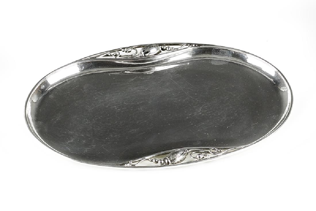 A Georg Jensen Sterling Silver Tray. (1 of 2)