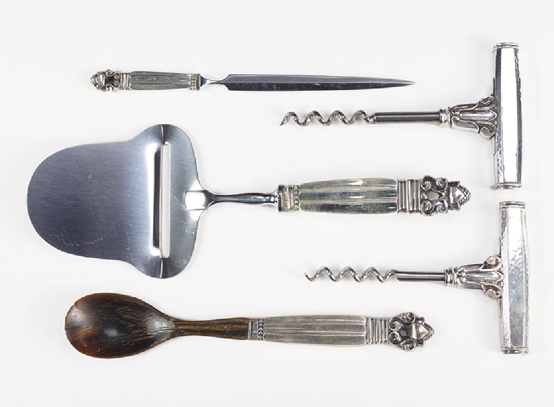 A Collection of Georg Jensen Sterling Silver Serving (1 of 1)