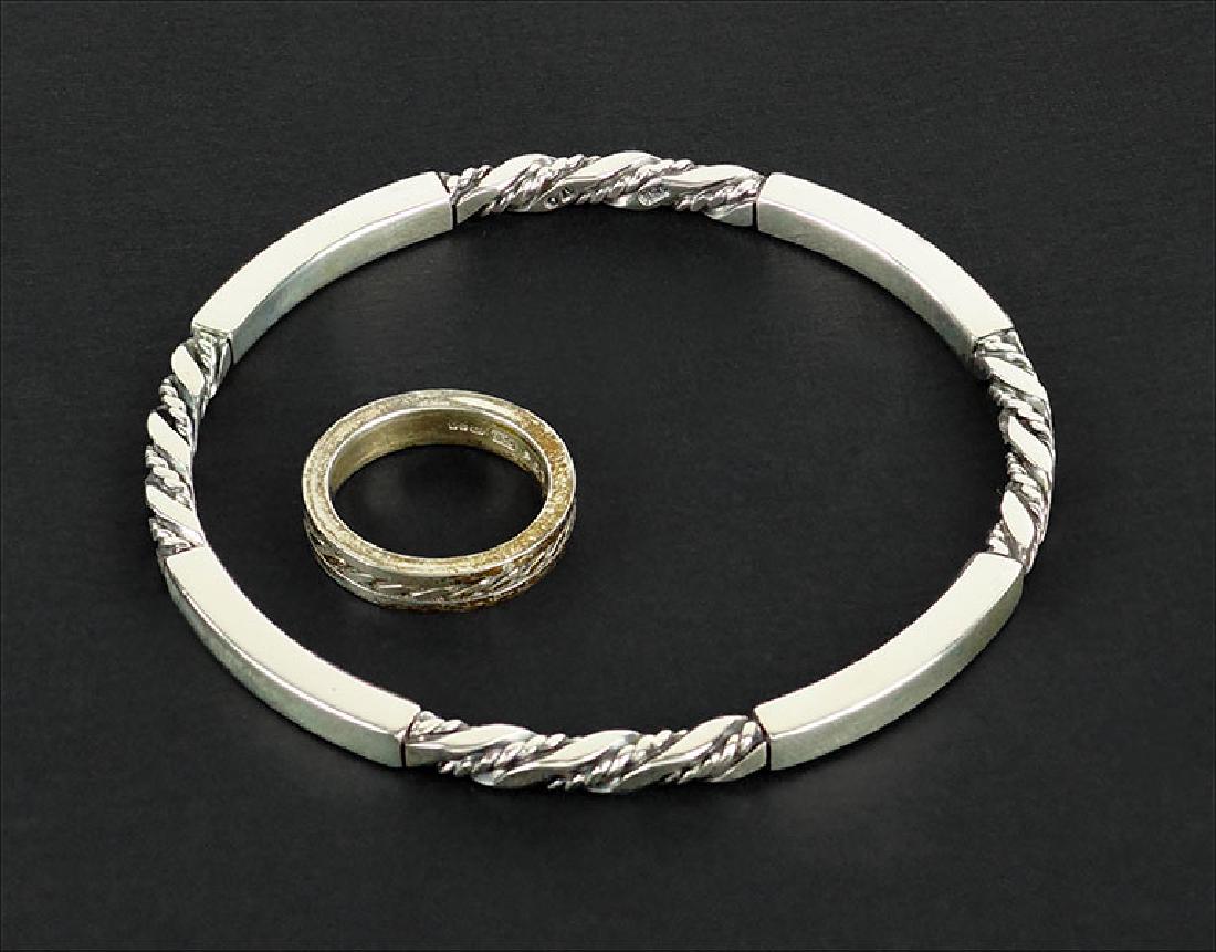 A Georg Jensen Sterling Silver Rope Twist Cuff (1 of 1)